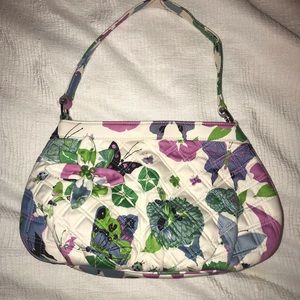Vera Bradley butterfly and flowers quilted purse